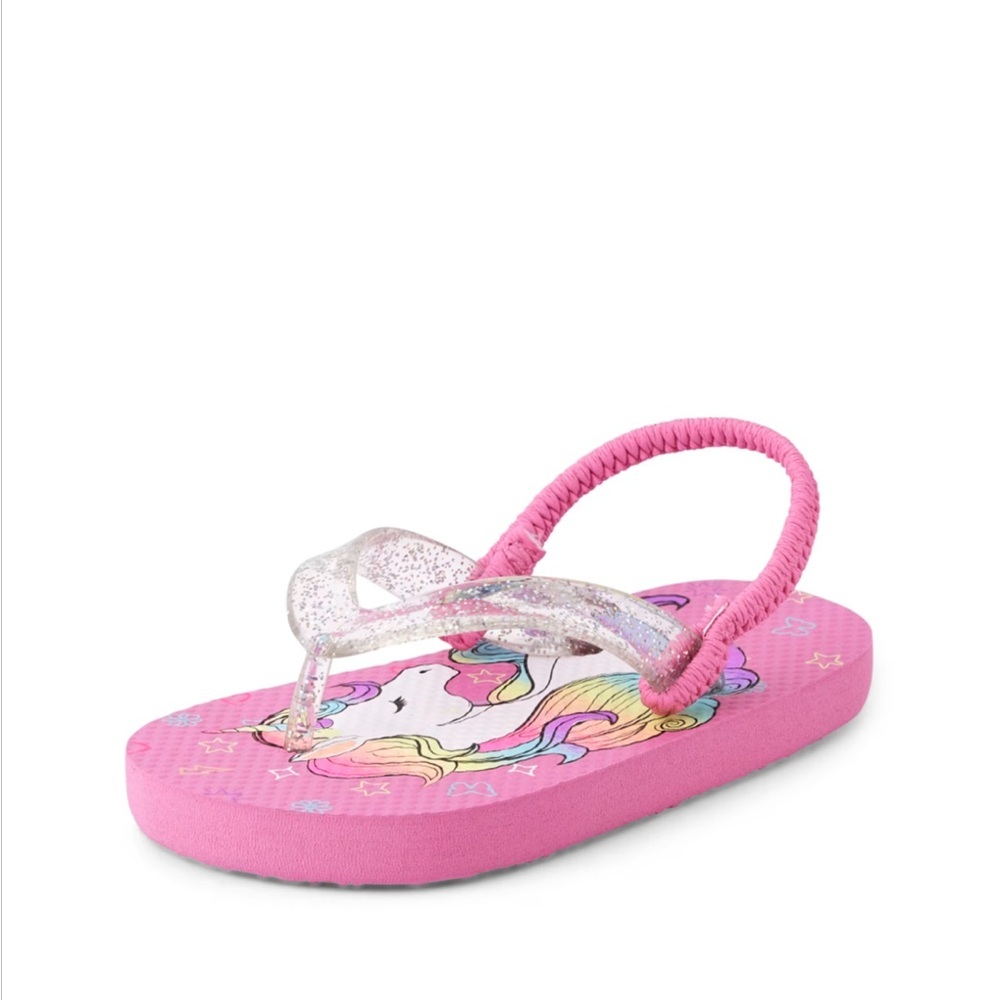 Pink Unicorn Kids Sandals - Picture 2 of 8